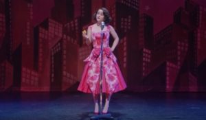 Marvelous Mrs Maisel on stage - pink dress
