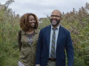 Jeffrey Wright and Erika Alexander in American Fiction 