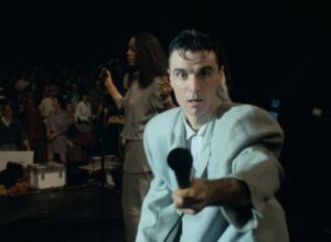 Young David Byrne in Talking Heads concert movie