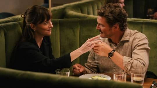 Dakota Johnson and Pedro Pascal and chris evans love story